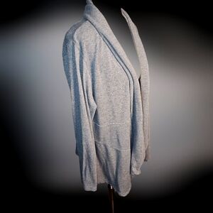 Calvin Klein Performance Casual Women's Gray Open-Front Cardigan Size 1x